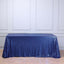 Sequin 90"x156" Rectangle Tablecloth Navy Blue - Seamless Twinkling Table Cover - Linen Luxes