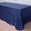 Sequin 90"x156" Rectangle Tablecloth Navy Blue - Seamless Twinkling Table Cover - Linen Luxes