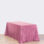 Sequin 90"x156" Rectangle Tablecloth Pink - Seamless Twinkling Table Cover - Linen Luxes