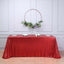 Sequin 90"x156" Rectangle Tablecloth Red - Seamless Twinkling Table Cover - Linen Luxes