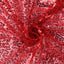 Sequin 90"x156" Rectangle Tablecloth Red - Seamless Twinkling Table Cover - Linen Luxes