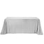 Sequin 90"x156" Rectangle Tablecloth Silver - Seamless Twinkling Table Cover - Linen Luxes