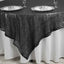 Sequin 90"x90" Table Overlay Square Tablecloth Black - Sparkly Table Cover - Linen Luxes