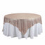 Sequin 90"x90" Table Overlay Square Tablecloth Blush - Sparkly Table Cover - Linen Luxes