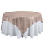 Sequin 90"x90" Table Overlay Square Tablecloth Blush - Sparkly Table Cover - Linen Luxes