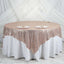 Sequin 90"x90" Table Overlay Square Tablecloth Blush - Sparkly Table Cover - Linen Luxes