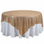 Sequin 90"x90" Table Overlay Square Tablecloth Gold - Sparkly Design for Stylish Celebrations - Linen Luxes