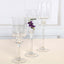 Set of 3 Glass Cylinder Vases Long Stem Clear - Decorative Candle Holder Floral Centerpieces 12", 14", 16" - Linen Luxes
