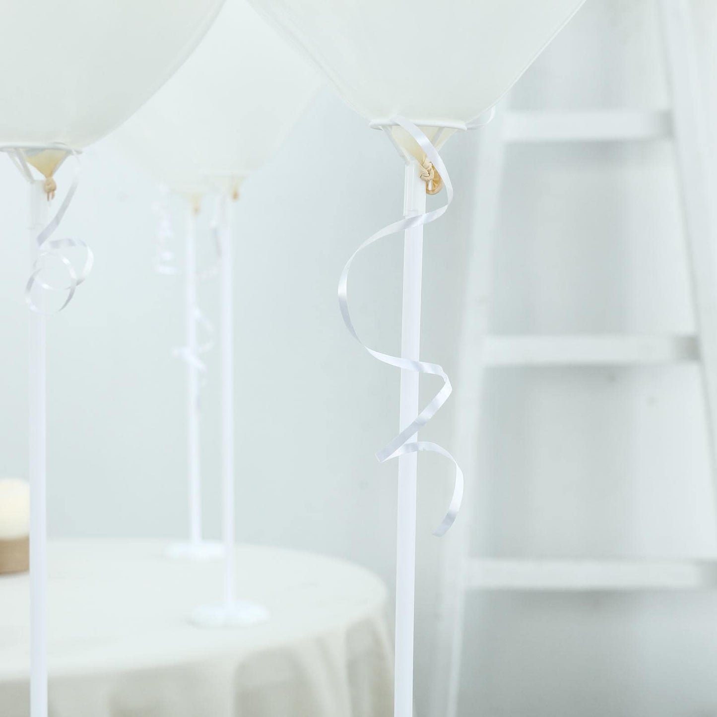 Set of 4 Balloon Arch Kit - Decorating Strips, Balloon Tie Tool, Glue Dots and Curling Ribbon for Party Decorations - Linen Luxes