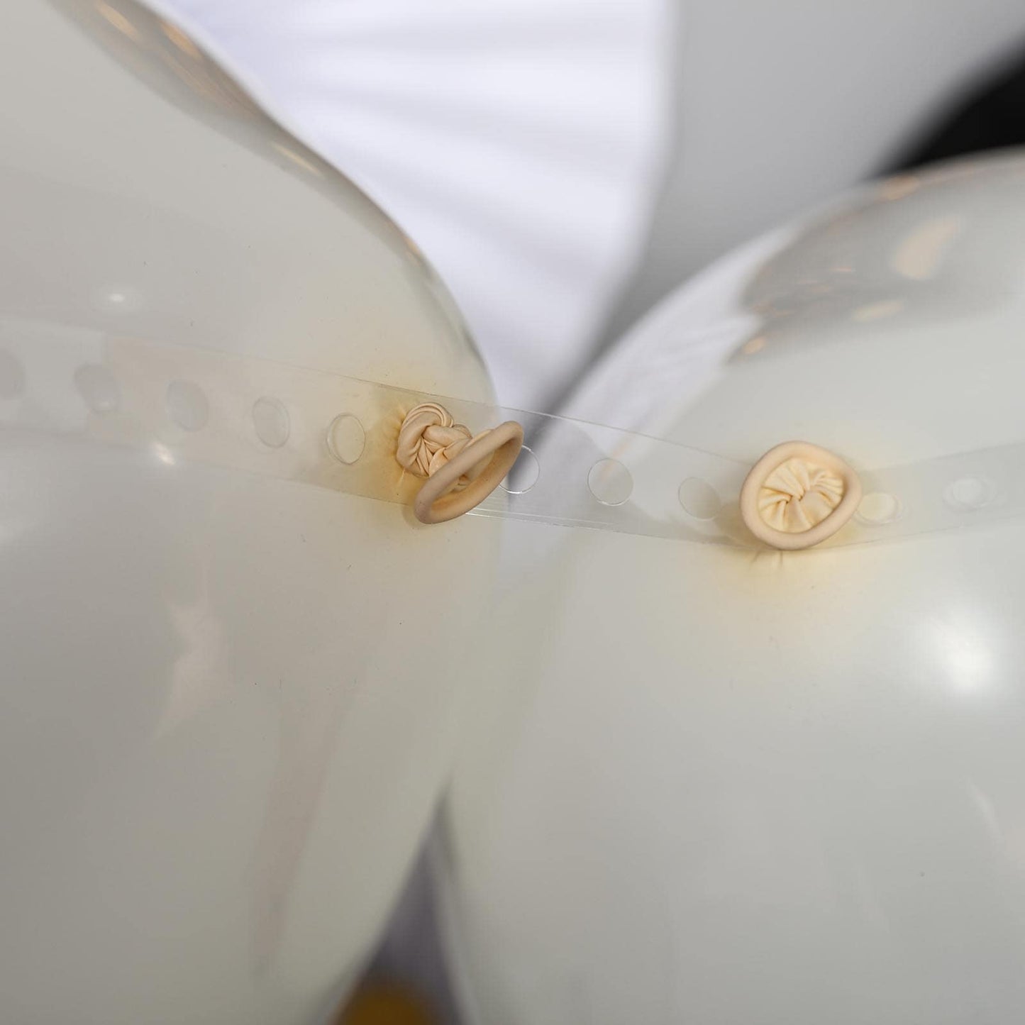 Set of 4 Balloon Arch Kit - Decorating Strips, Balloon Tie Tool, Glue Dots and Curling Ribbon for Party Decorations - Linen Luxes