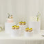 Set of 5 Acrylic Cake Stands Cylinder Design Round White - Display Risers for Events 8.5", 9", 10", 11", 12"