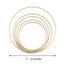 Set of 5 Natural Wooden Rings for Crafts, Floral Hoop Wreath - Linen Luxes