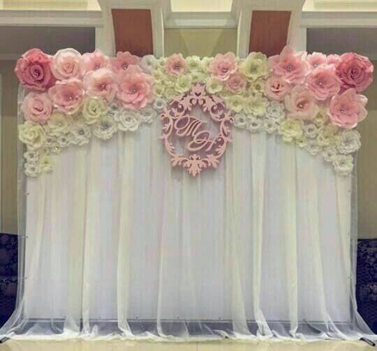 Set of 6 Mint Apple Green Peony 3D Paper Flowers Wall Decor - 7",9",11" - Linen Luxes