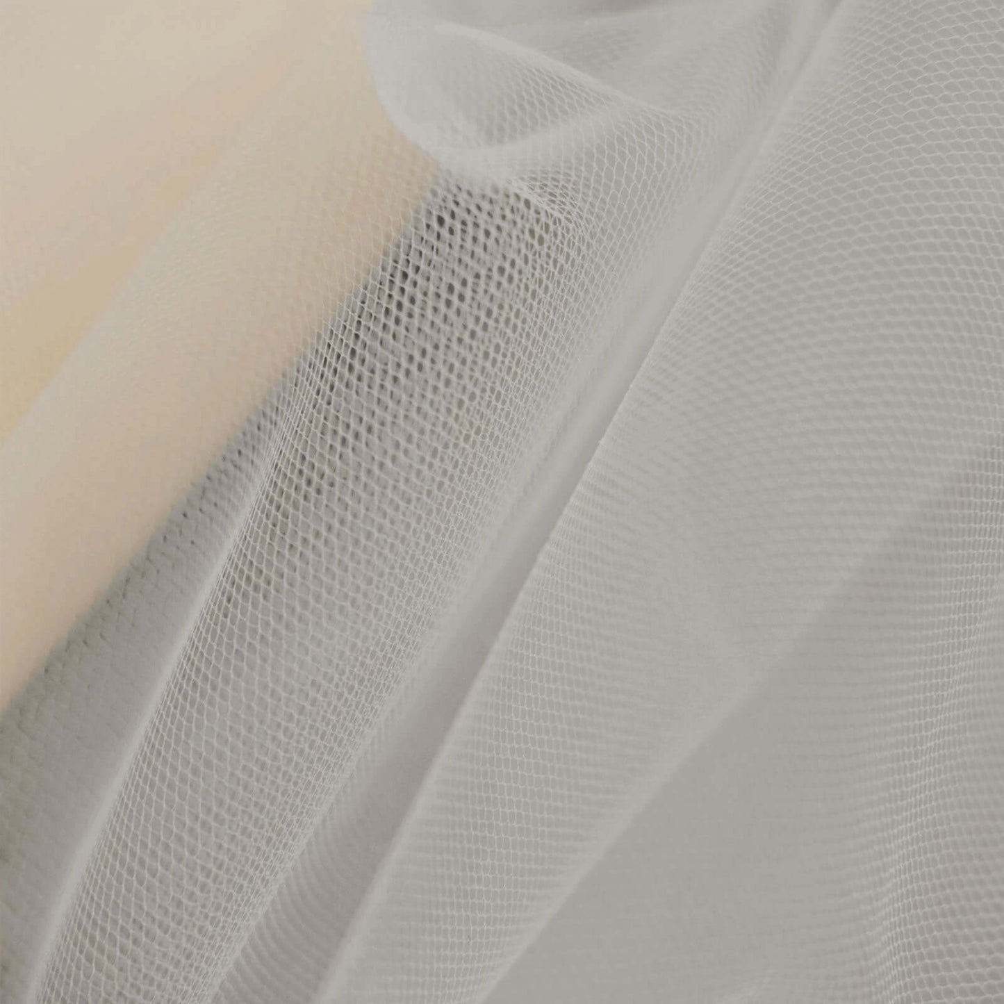 12"x100 Yards Beige Tulle Fabric Bolt, Sheer Fabric Spool Roll For Crafts