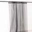 5ftx32ft Black Chiffon Curtain Panel, Durable Flame Resistant Backdrop Ceiling Drapery With Rod Pocket