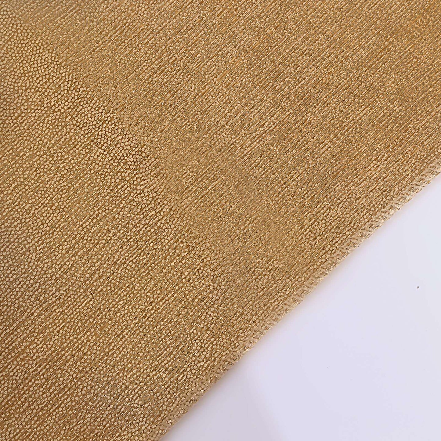 Polyester 12"x108" Table Runner Gold Shimmer Sequin Dots - Wrinkle-Free Finish for Upscale Occasions
