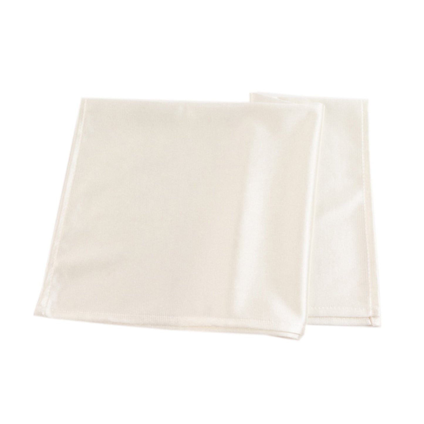 5 Pack Scuba 20"x20" Napkins Shimmer Pearl White - Dazzling Cloth Napkins