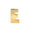 Shiny Ceramic Vase Letter "E" Gold Plated - Chic Bud Planter Pot for Events & Decor 6"
