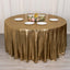 Sequin Dots Polyester Round 120" Tablecloth Shimmering Antique Gold - Wrinkle Free & Sparkling Table Cover