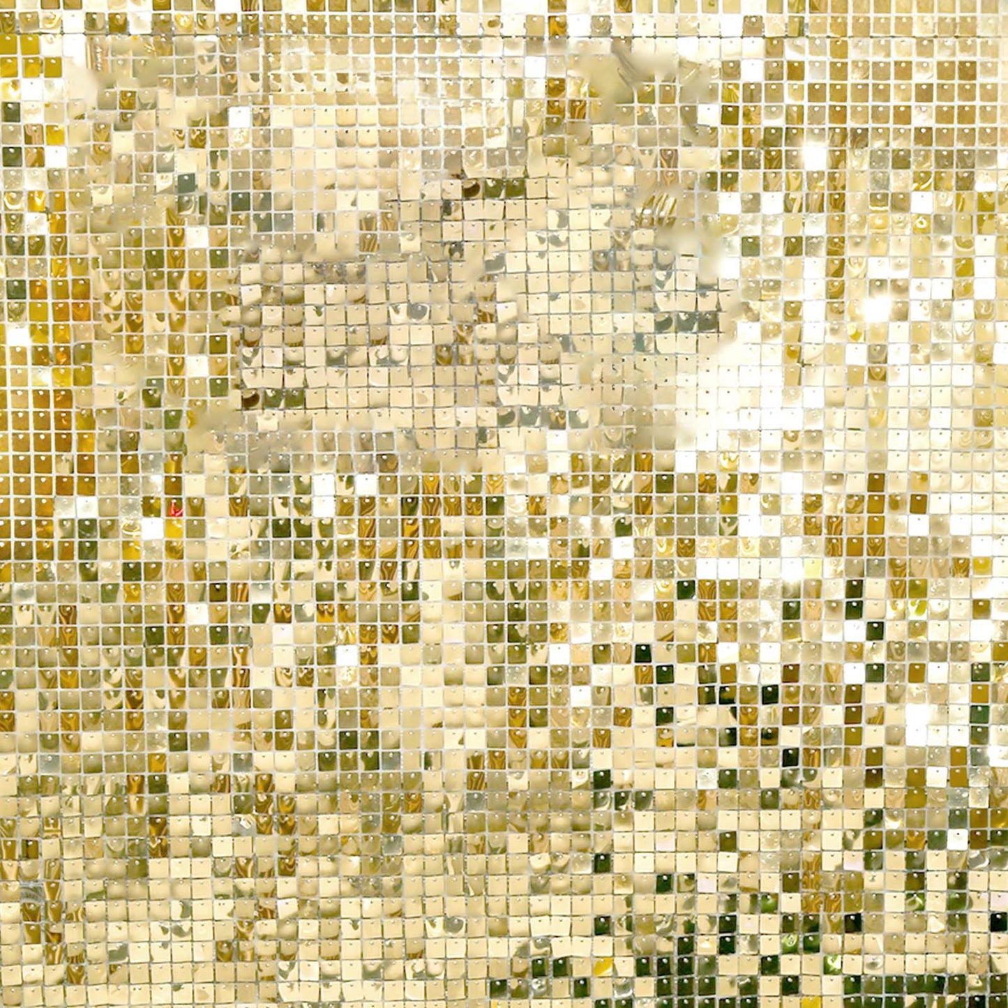 Shiny Gold Square Sequin Shimmer Wall Party Photo Backdrop, 24sq.ft Active Spangle Wall Art DÃ©cor Panels - 24 Panels