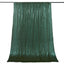8ftx8ft Hunter Emerald Green Sequin Event Curtain Drapes, Backdrop Event Panel