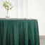 Sequin 120" Round Tablecloth Hunter Emerald Green - Seamless Glittering Table Cover