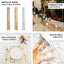 Mesh Polyester 108" Table Runner Roll Metallic Gold Distressed Foil Printing Design - Disposable Stylish Party Table Decor