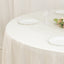 Scuba Round 108" Tablecloth Shimmering Pearl White - Wrinkle Free & Stain Resistant Table Cover