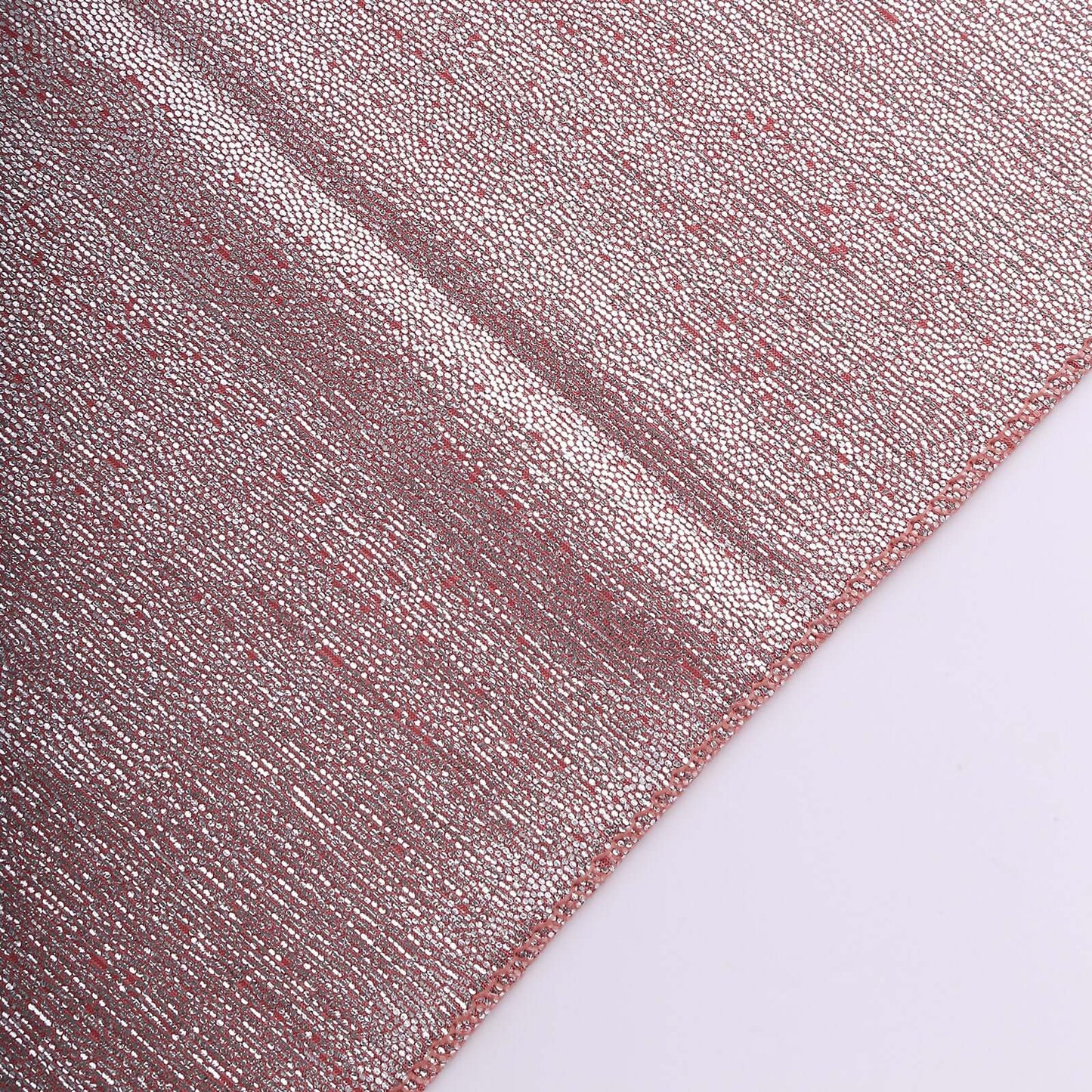 5 Pack Polyester 20"x20" Napkins Rose Gold Shimmer Sequin Dots - Luminous Cloth Napkins