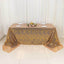 Mesh 90"x156" Rectangle Tablecloth Rose Gold/Gold - Wave Sequin Embroidered Table Cover