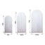Set of 3 Silver Metallic Fringe Chiara Wedding Arch Covers, Fitted Covers For Round Top Backdrop Stands - 5ft, 6ft, 7ft
