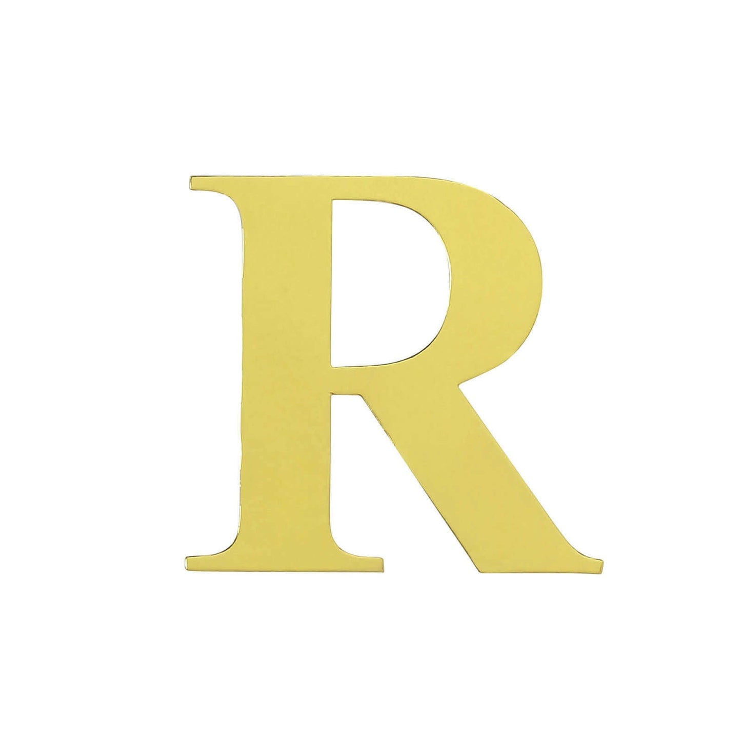4 Pack 5" Metallic Gold Alphabet Stickers Banner, Customizable Stick on Gold Letters - R