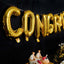 13" Ready-To-Use Shiny Gold "Congrats" Mylar Foil Balloon Banner Sign