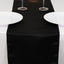 Lamour Satin 12"x108" Table Runner Black - Smooth & Lustrous Finish