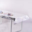 Metallic Foil Tablecloth Rectangle Silver - Decorative Disposable Table Cover 40"x90"