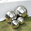 Gazing Globe Mirror Ball Reflective Hollow Stainless Steel Silver Sphere - Decorative Garden Display Ornament 22"
