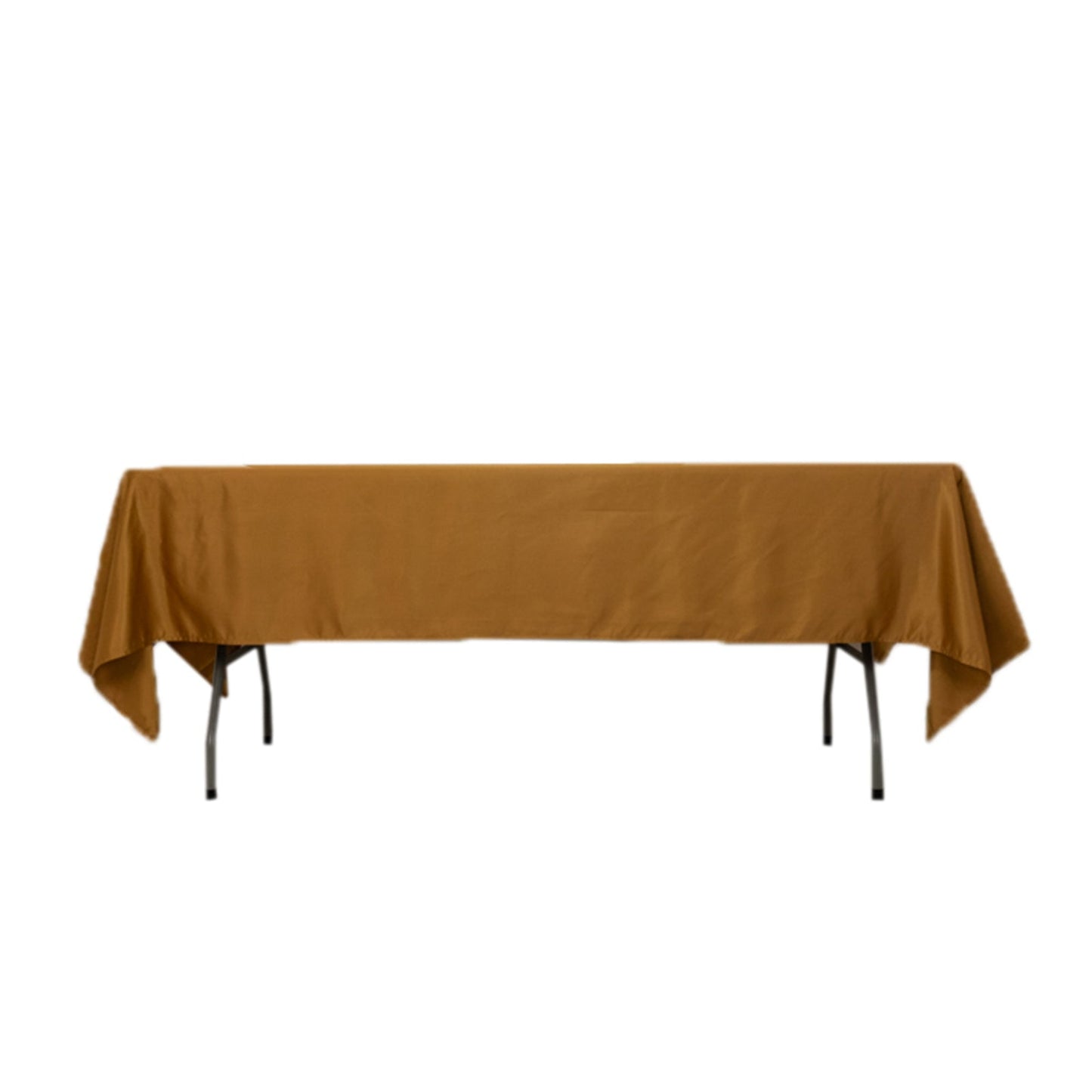 Lamour Satin 60"x102" Rectangle Tablecloth Gold - Durable & Silky Soft Feel Table Cover for Weddings & Banquets