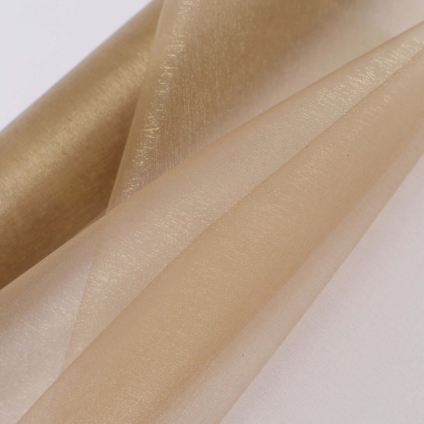 12"x10yd Natural Sheer Chiffon Fabric Bolt, DIY Voile Drapery Roll