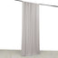 Silver 4-Way Stretch Spandex Event Curtain Drapes, Wrinkle Free Backdrop Event Panel with Rod Pockets - 5ftx10ft