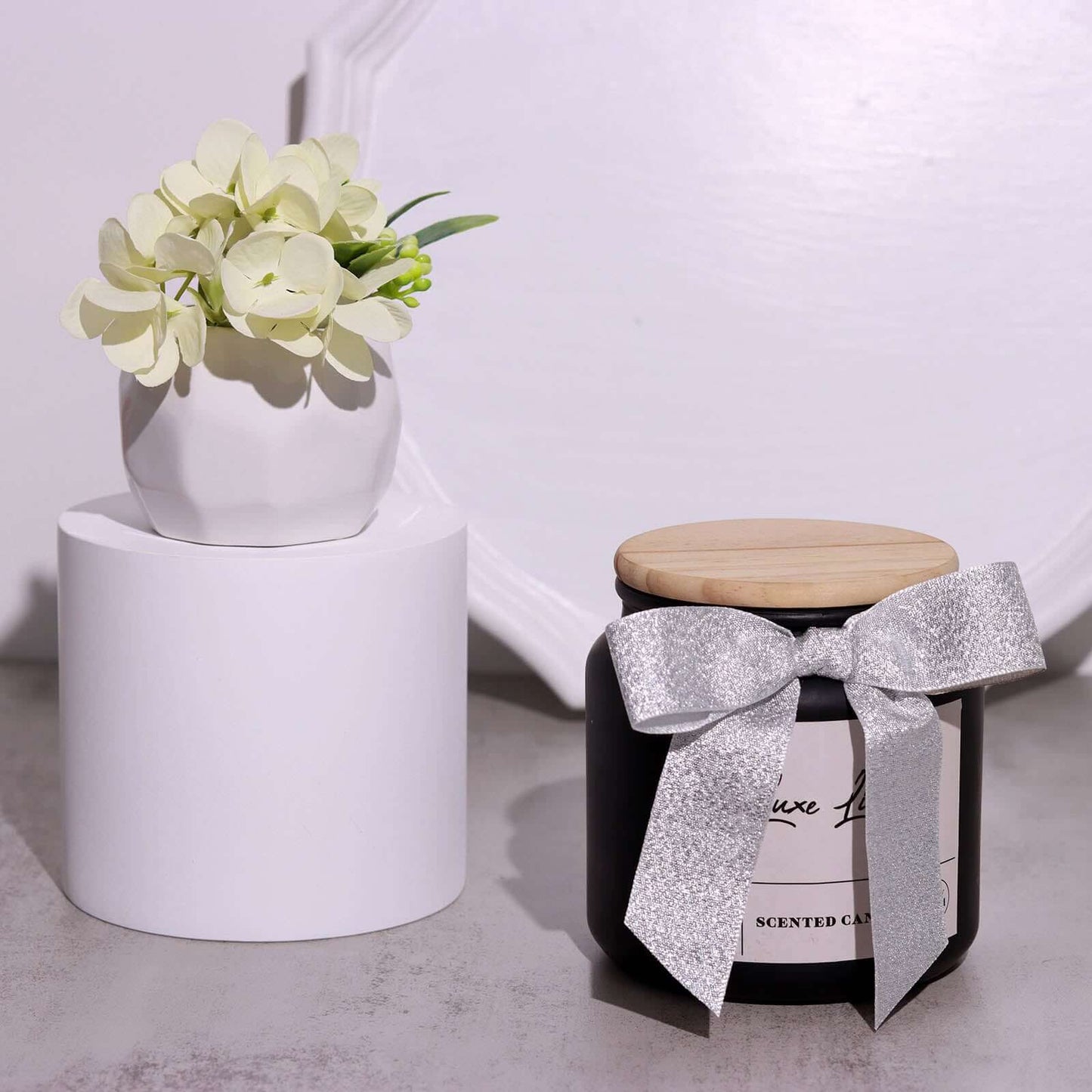 50 Pcs 4" Nylon Ribbon Bows With Twist Ties, Gift Basket Party Favor Bags Decor - Silver Glitter Design