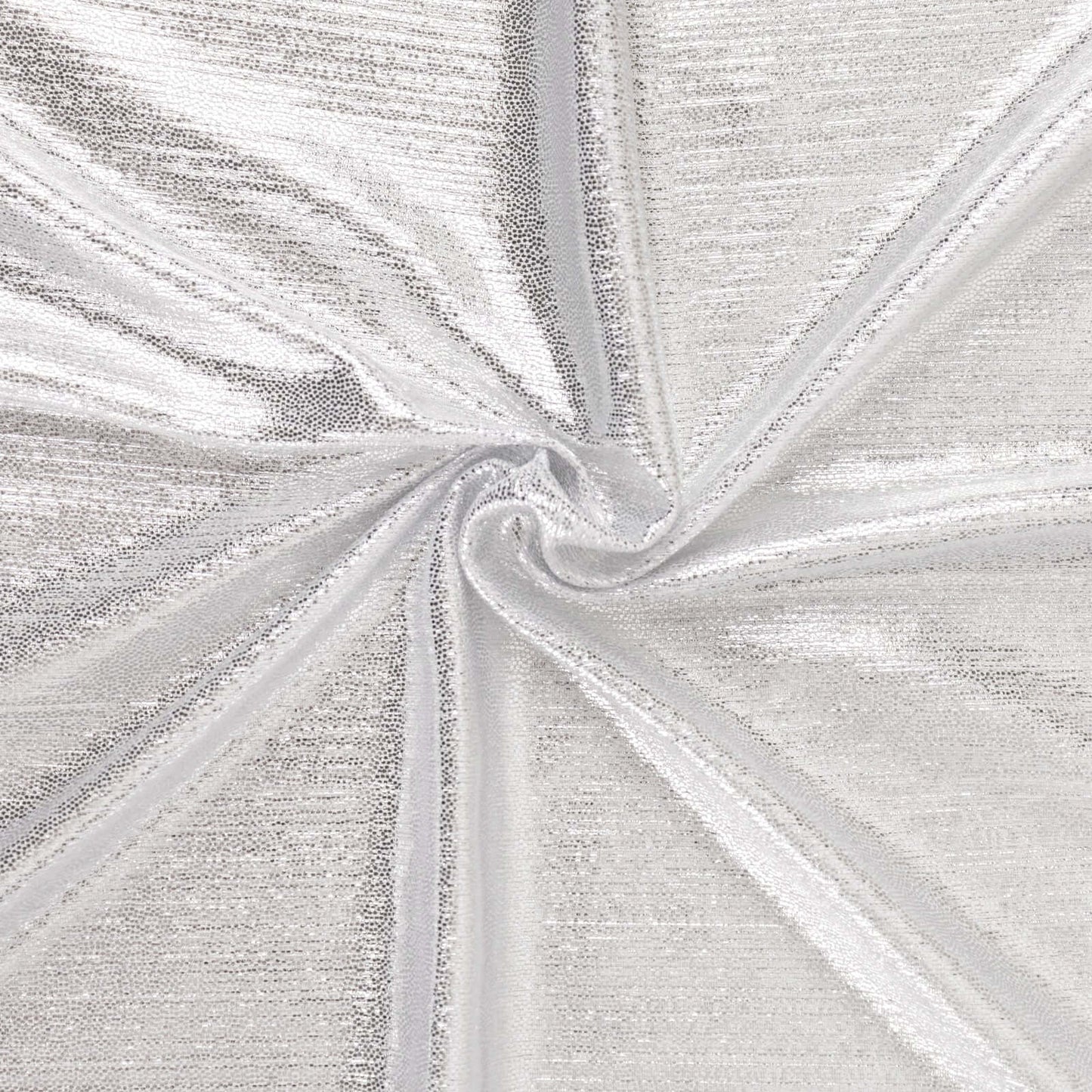 Polyester 72"x72" Table Overlay Square Tablecloth Silver - Sequin Dots Wrinkle-Free Table Cover