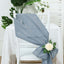 5 Pack Taffeta 6"x106" Chair Sashes Dusty Blue Accordion Crinkle Texture - Stylish Decor for Weddings & Gatherings