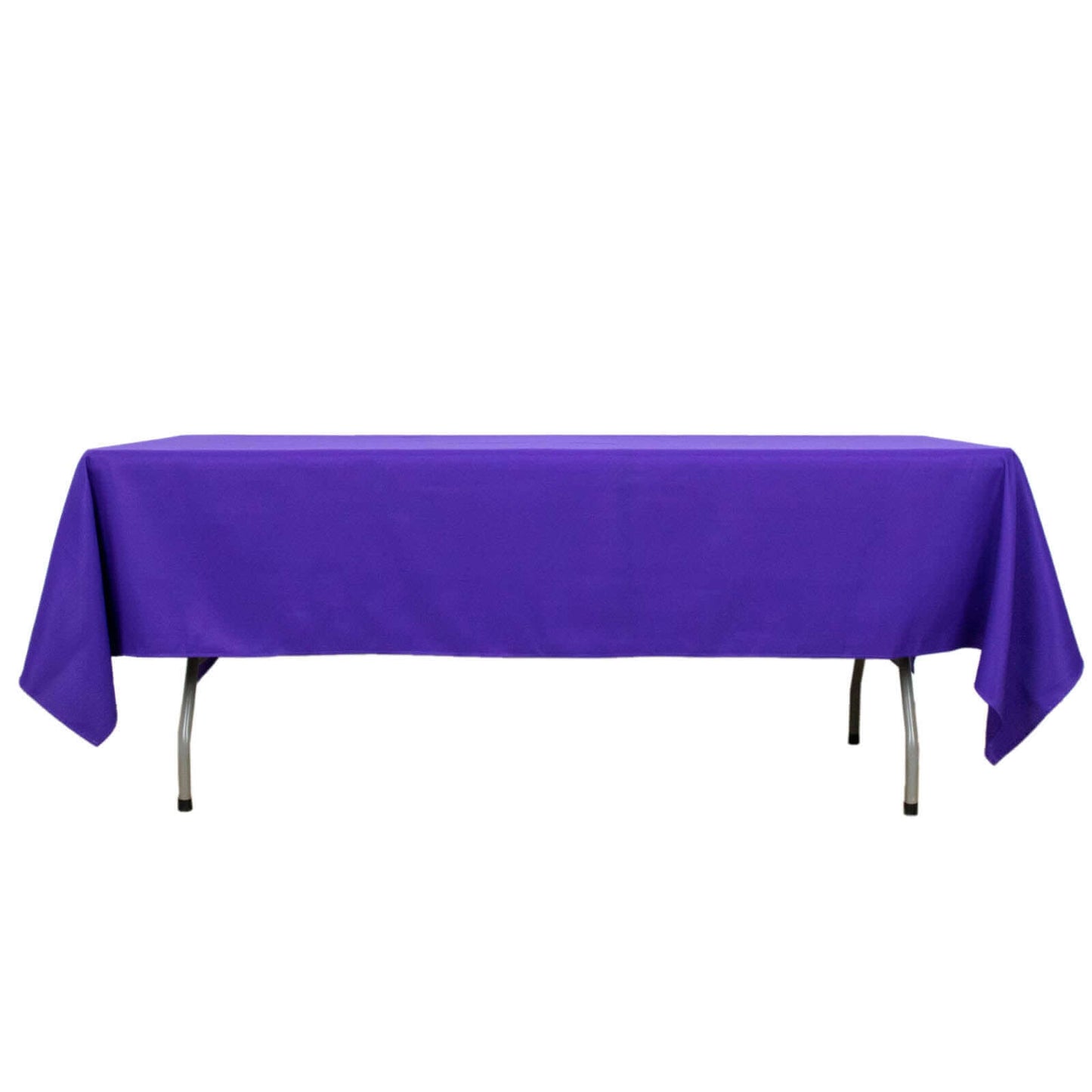Premium Polyester 60"x102" Rectangle Tablecloth Purple - Durable 220GSM Wrinkle-Resistant Table Cover