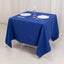 Cotton Blend 70"x70" Square Tablecloth Royal Blue - Wrinkle-Resistant Fabric Table Cover