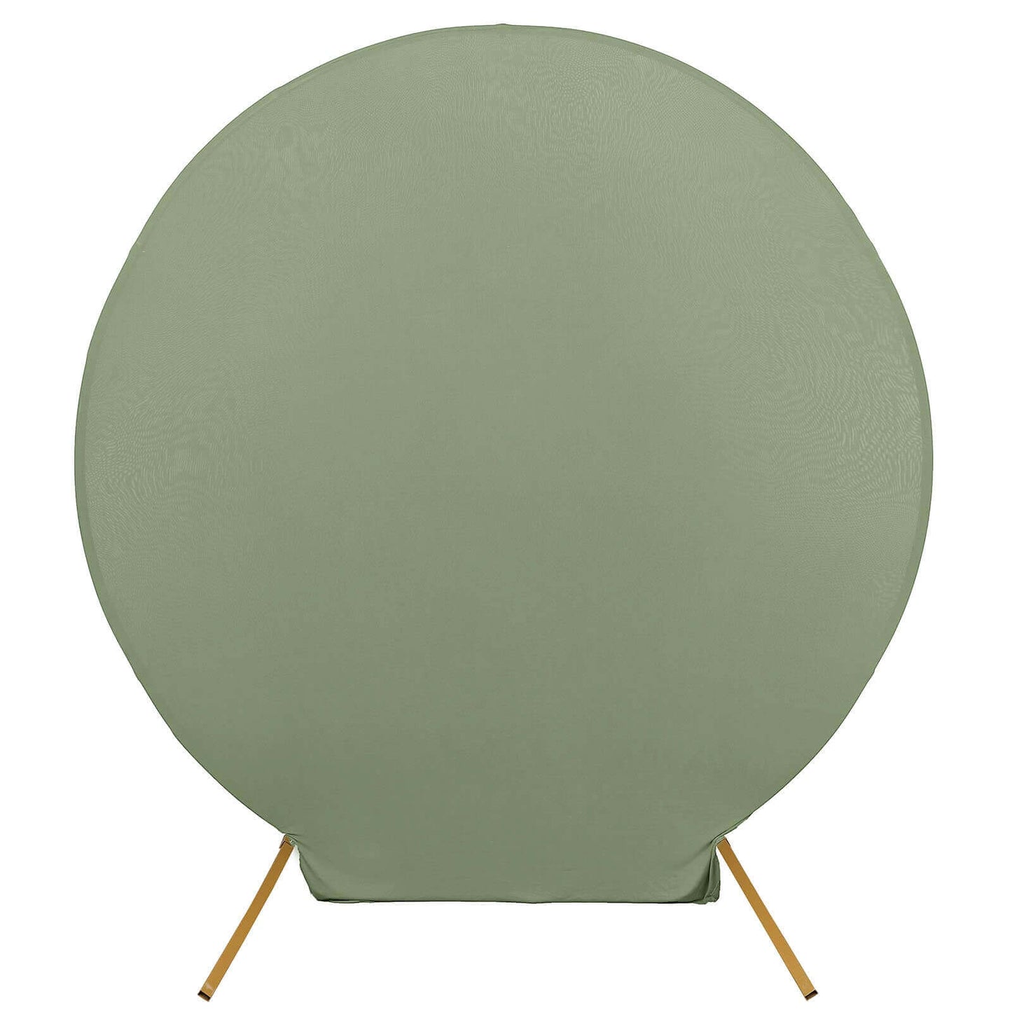 7.5ft Dusty Sage Green Round Spandex Fit Party Backdrop Stand Cover