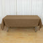 Polyester 60"x102" Rectangle Tablecloth Taupe - Durable and Stylish Table Cover