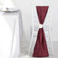 5 Pack Taffeta 6"x106" Chair Sashes Burgundy Accordion Crinkle Texture - Stylish Decor for Weddings & Gatherings