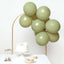 25 Pack 12" Matte Pastel Olive Green Helium Air Latex Party Balloons