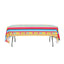 5-Pack Plastic Table Covers Mexican Serape Rectangle - Vibrant PVC Disposable Tablecloths for Cinco De Mayo 54"x108"