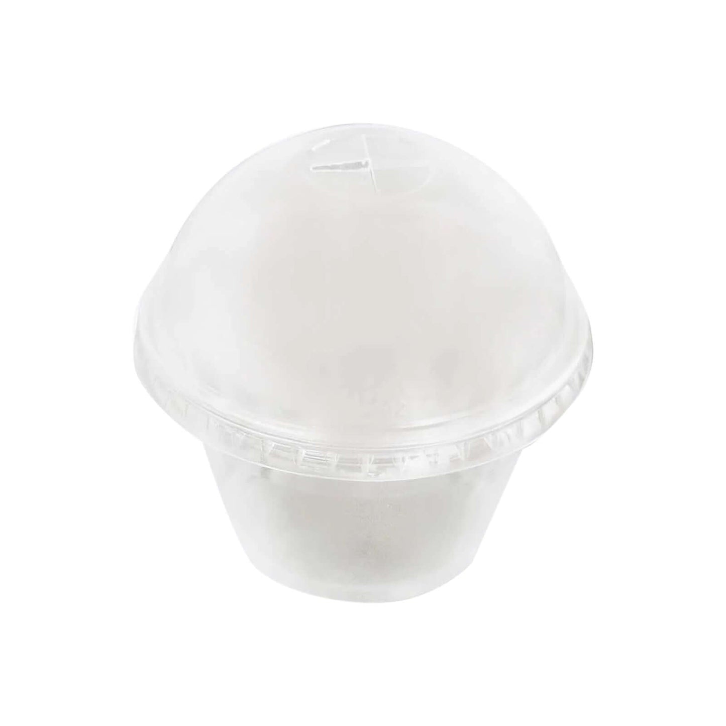 50-Pack Plastic Dessert Parfait Cups Clear Dome Lid - Perfect for Ice Cream 7oz